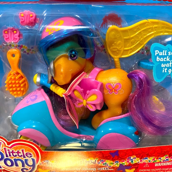 MY LITTLE PONY G3 NWT VTG 2004 BUTTERFLY ISLAND SCOOTIN ALONG WITH SCOOTALOO - Picture 2 of 16